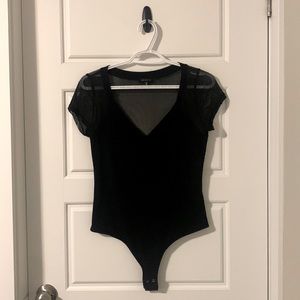 Dynamite Black Mesh Bodysuit